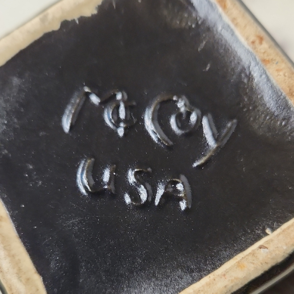 Vintage | McCoy USA Black Ceramic Vase 1940's